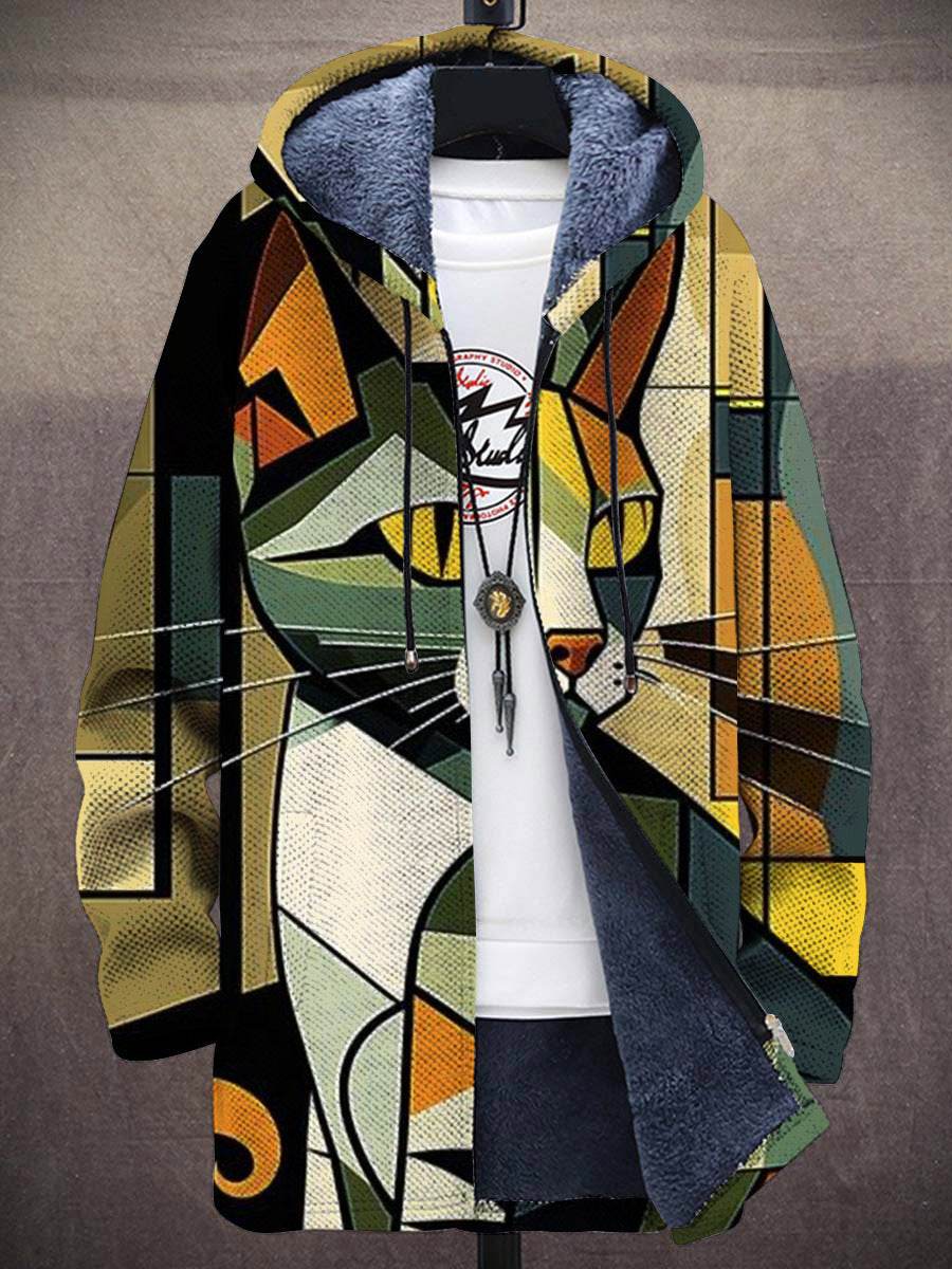 Men's Zipper Hooded Cardigan Cotton-padded Jacket - Velora