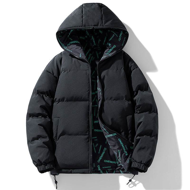 Men's Double-sided Down Cotton-padded Jacket Plus Size Winter Thicken Thermal - Velora