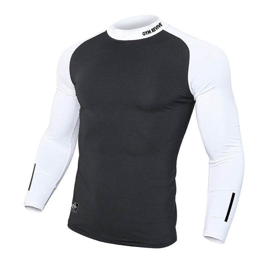 Muscle fit Long sleeve Gym shirt Sports Leisure Top for men - Velora