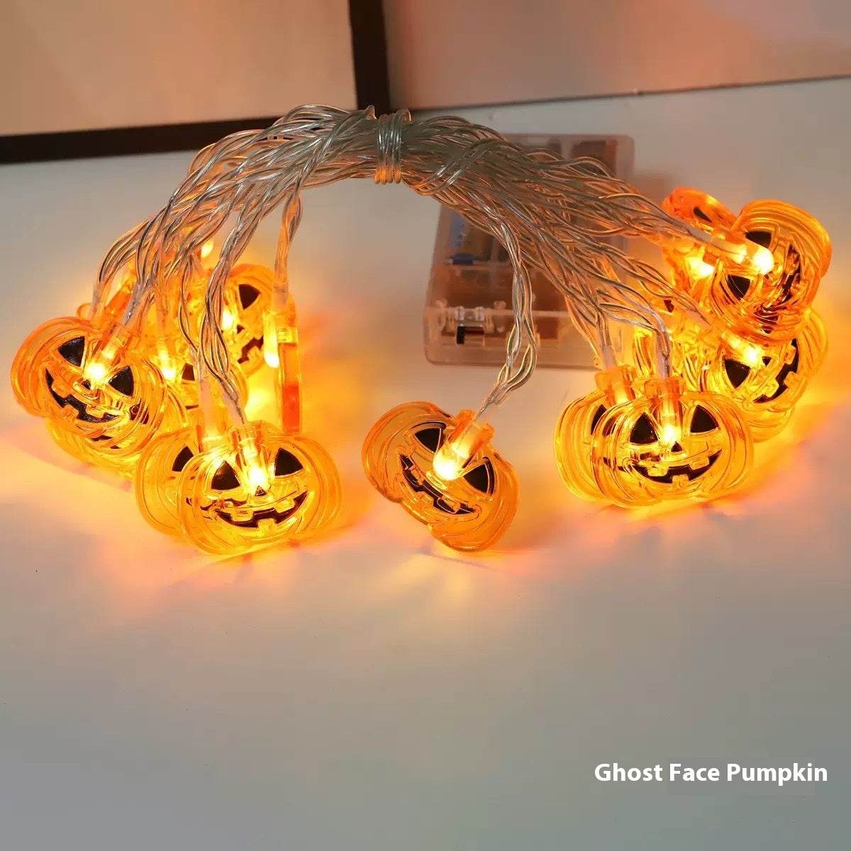 Halloween Led Pumpkin Spider Ghost Hand Lighting Chain Decorative Holiday Light - Velora