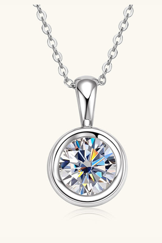 2 Carat Moissanite 925 Sterling Silver Necklace - Velora Luxury Fashion
