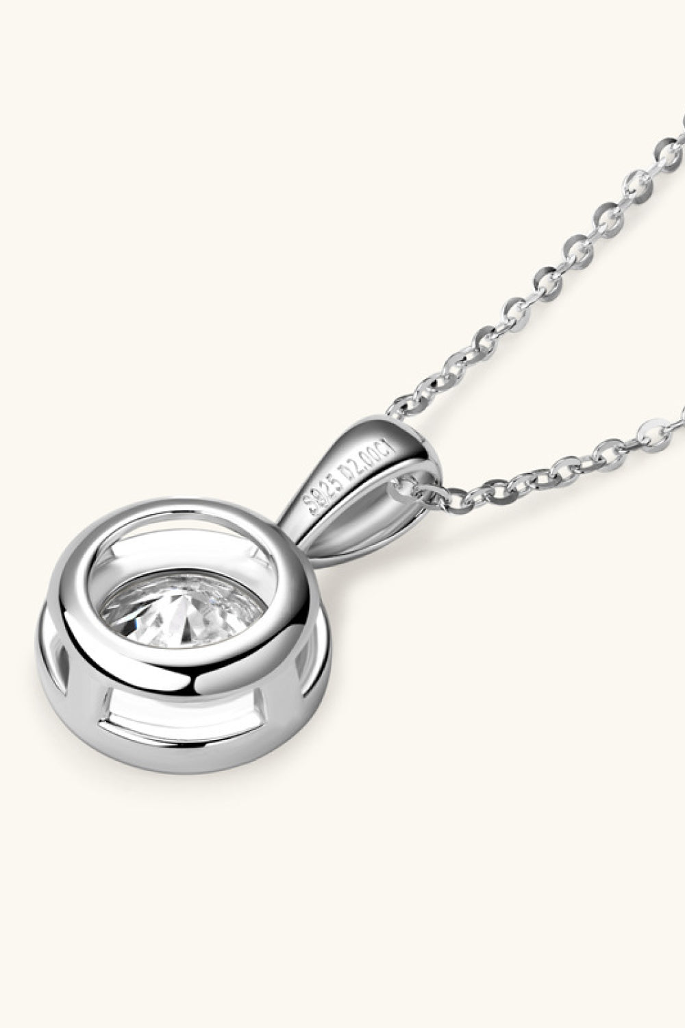 2 Carat Moissanite 925 Sterling Silver Necklace - Velora Luxury Fashion