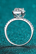 2 Carat Moissanite Square Halo Ring - Velora Luxury Fashion