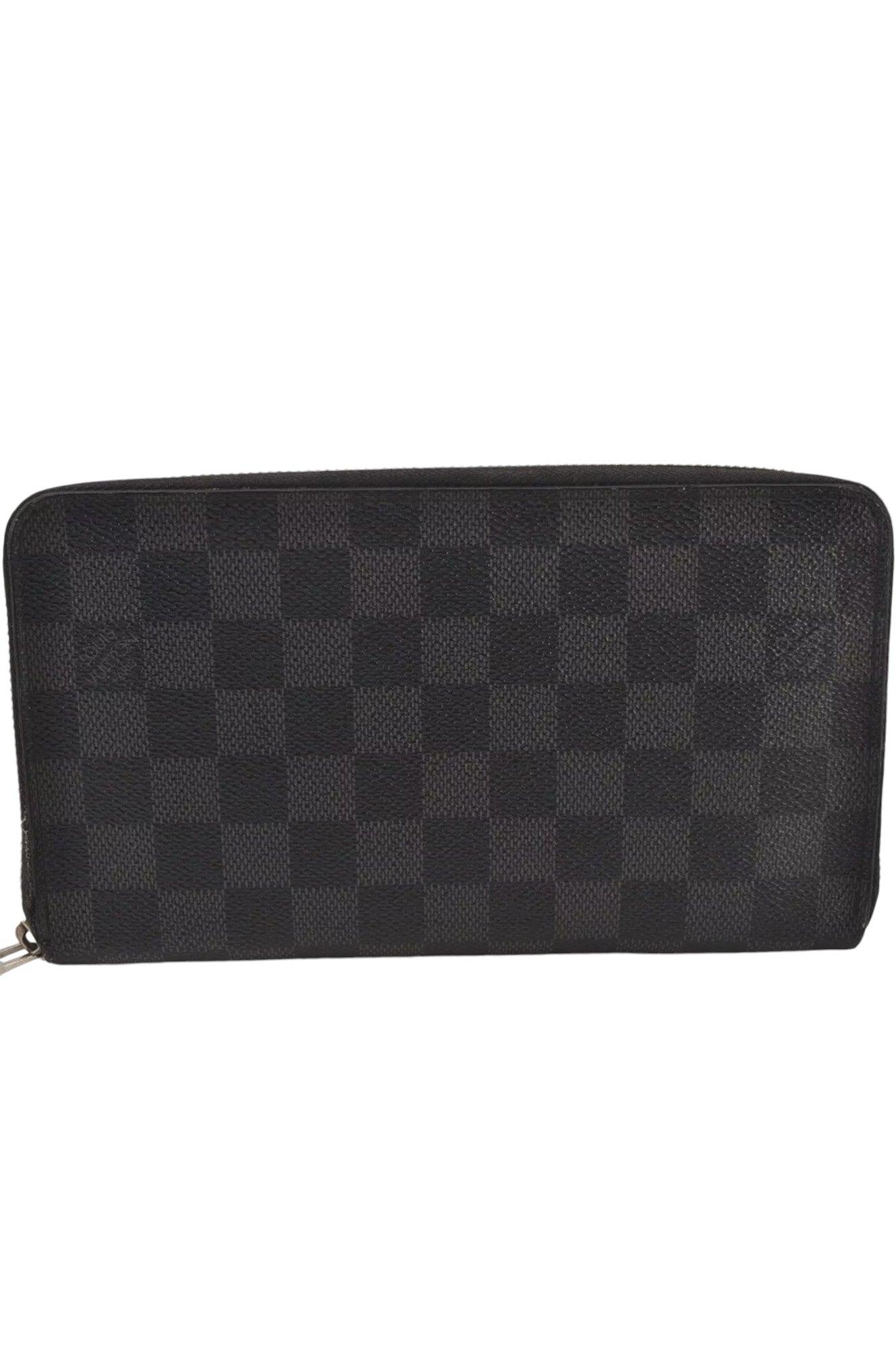 Louis Vuitton Damier Graphite Zippy Organizer Wallet N63077 LV 8122K - Velora