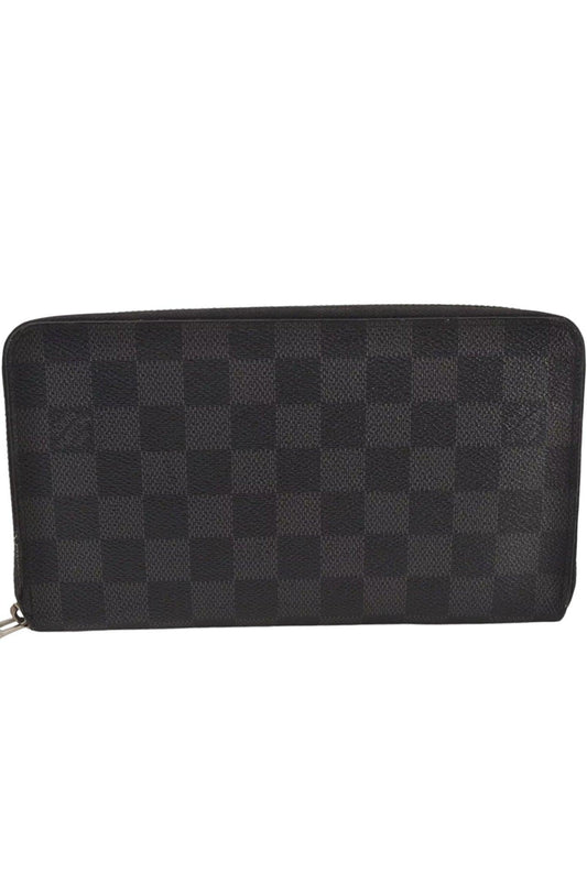 Louis Vuitton Damier Graphite Zippy Organizer Wallet N63077 LV 8122K - Velora