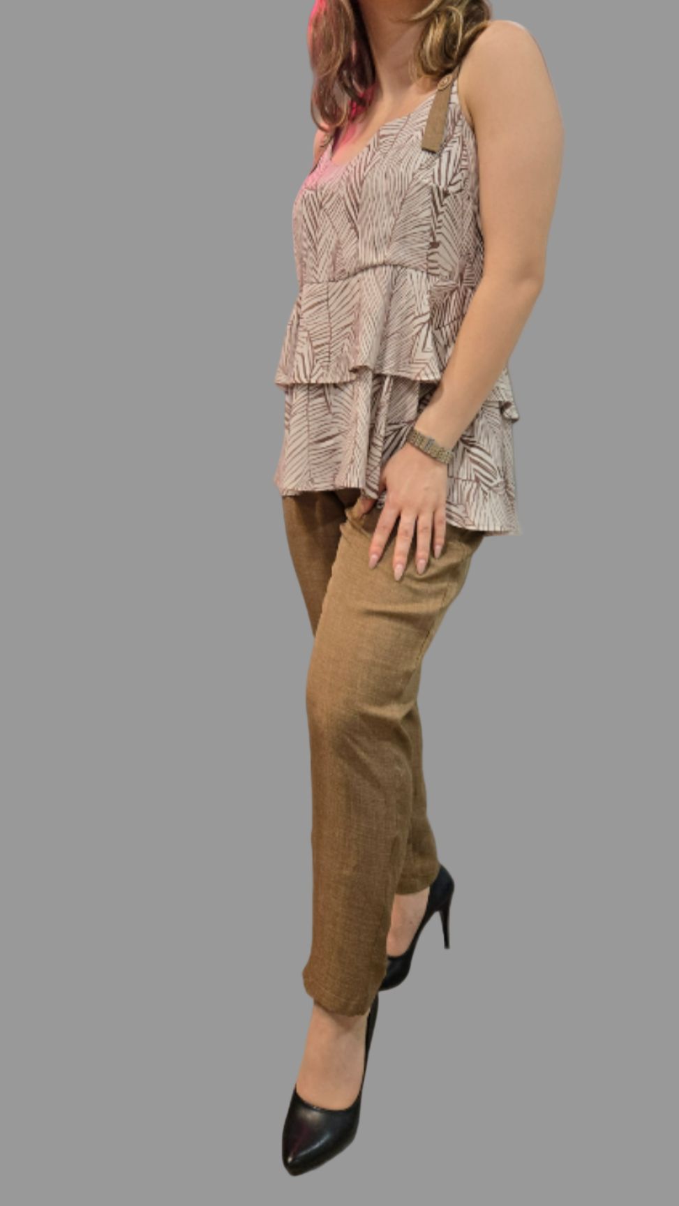 2-piece Spaghetti Top with Pants - Velora Luxury Fashion