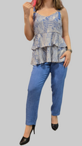 2-piece Spaghetti Top with Pants - Velora Luxury Fashion