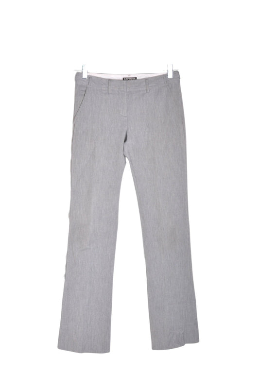 EXPRESS Women Work Pants Regular fit in Gray - 0