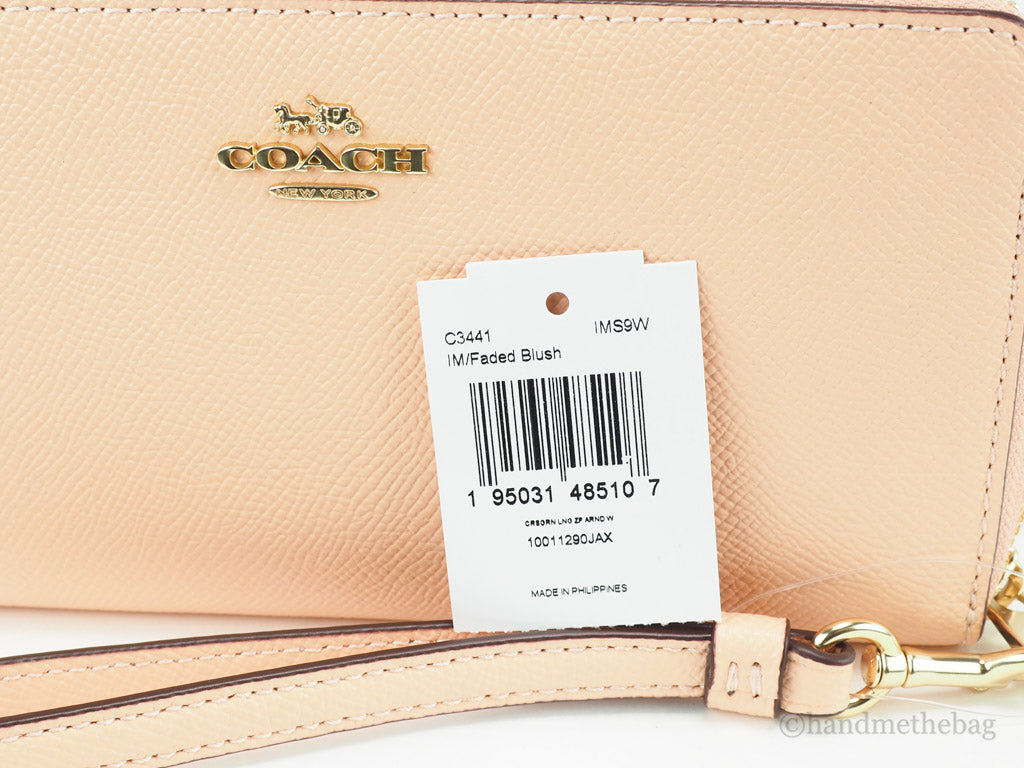 Coach Elegance Blush Crossgrain Leather Wallet