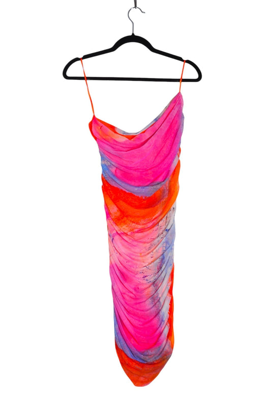 ZARA Women Slip Dresses Regular fit in Pink - M - Velora