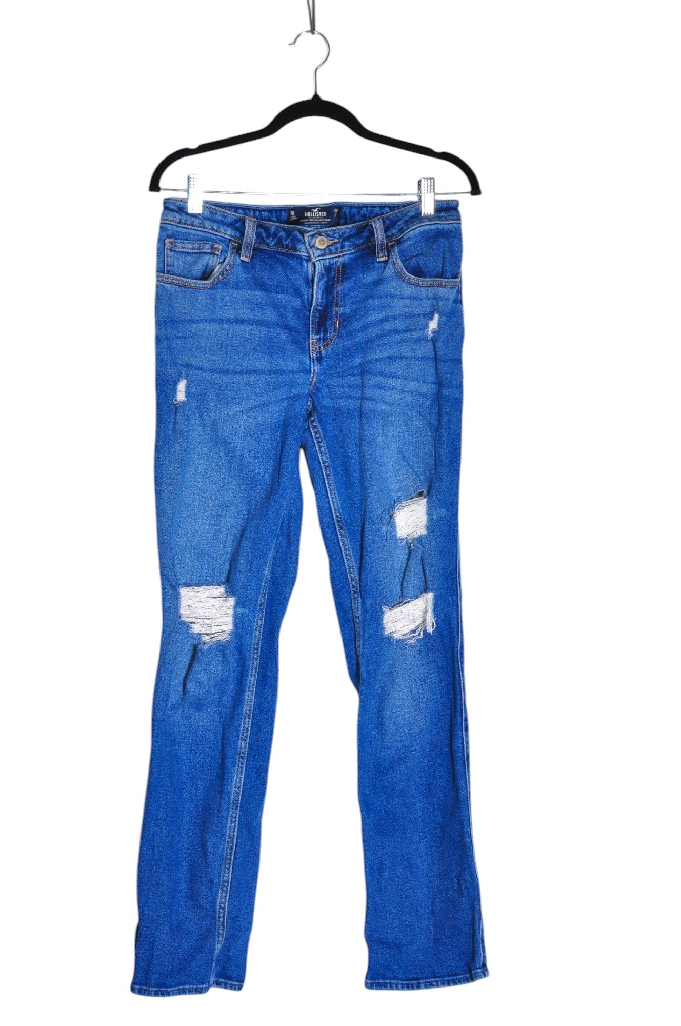 HOLLISTER Women Straight-Legged Jeans Regular fit in Blue - 28