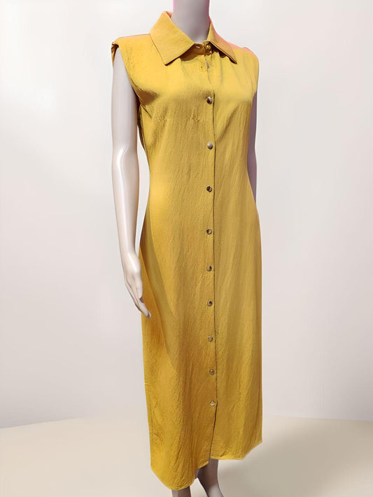 Sleeveless Shirt Dress - Velora
