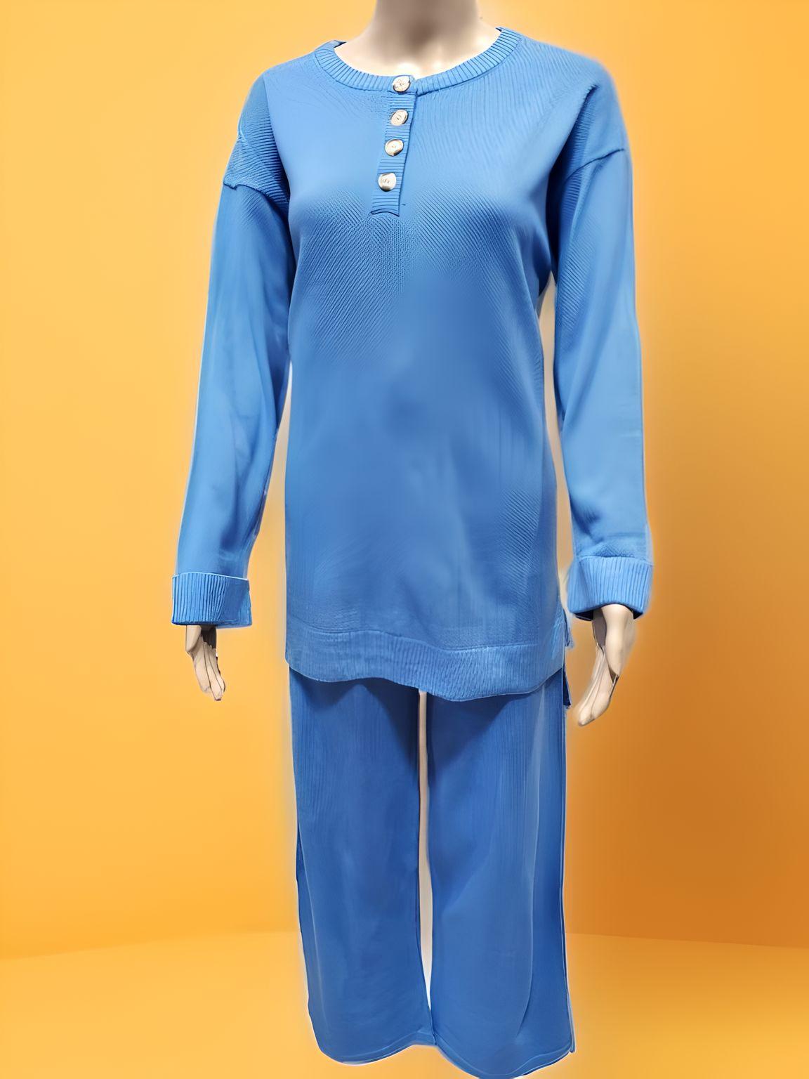 Buttoned 2-piece Co-ord Set - Velora