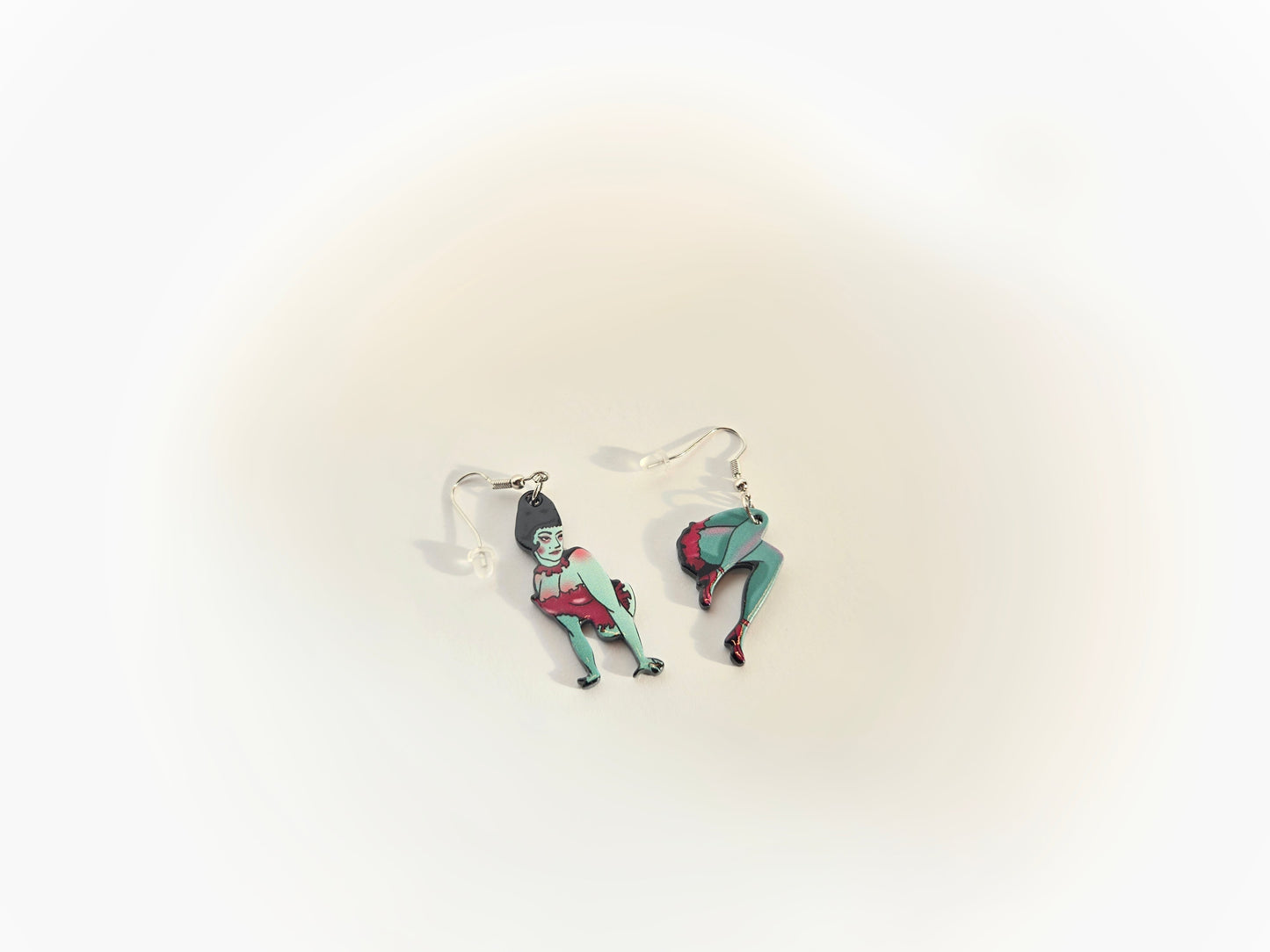 Vintage Zombie Pin-Up Girl Earrings - Velora