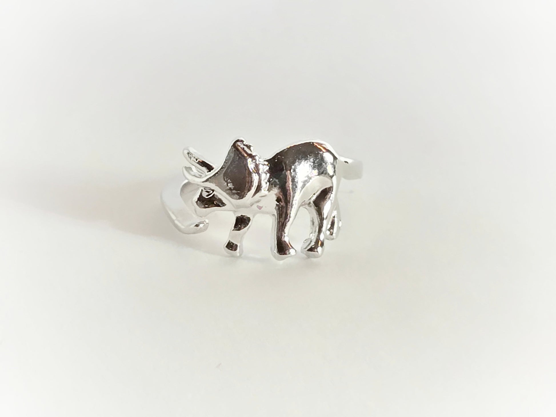 Dinosaur Ring | Triceratops (Size 5/Adjustable) - Velora