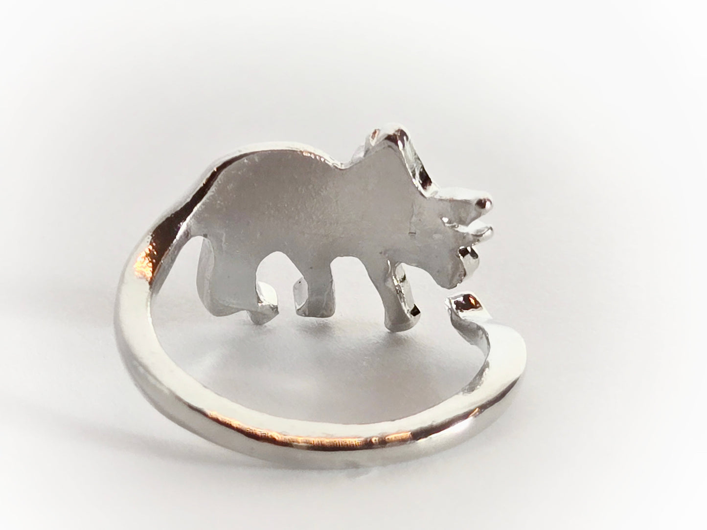 Dinosaur Ring | Triceratops (Size 5/Adjustable) - Velora