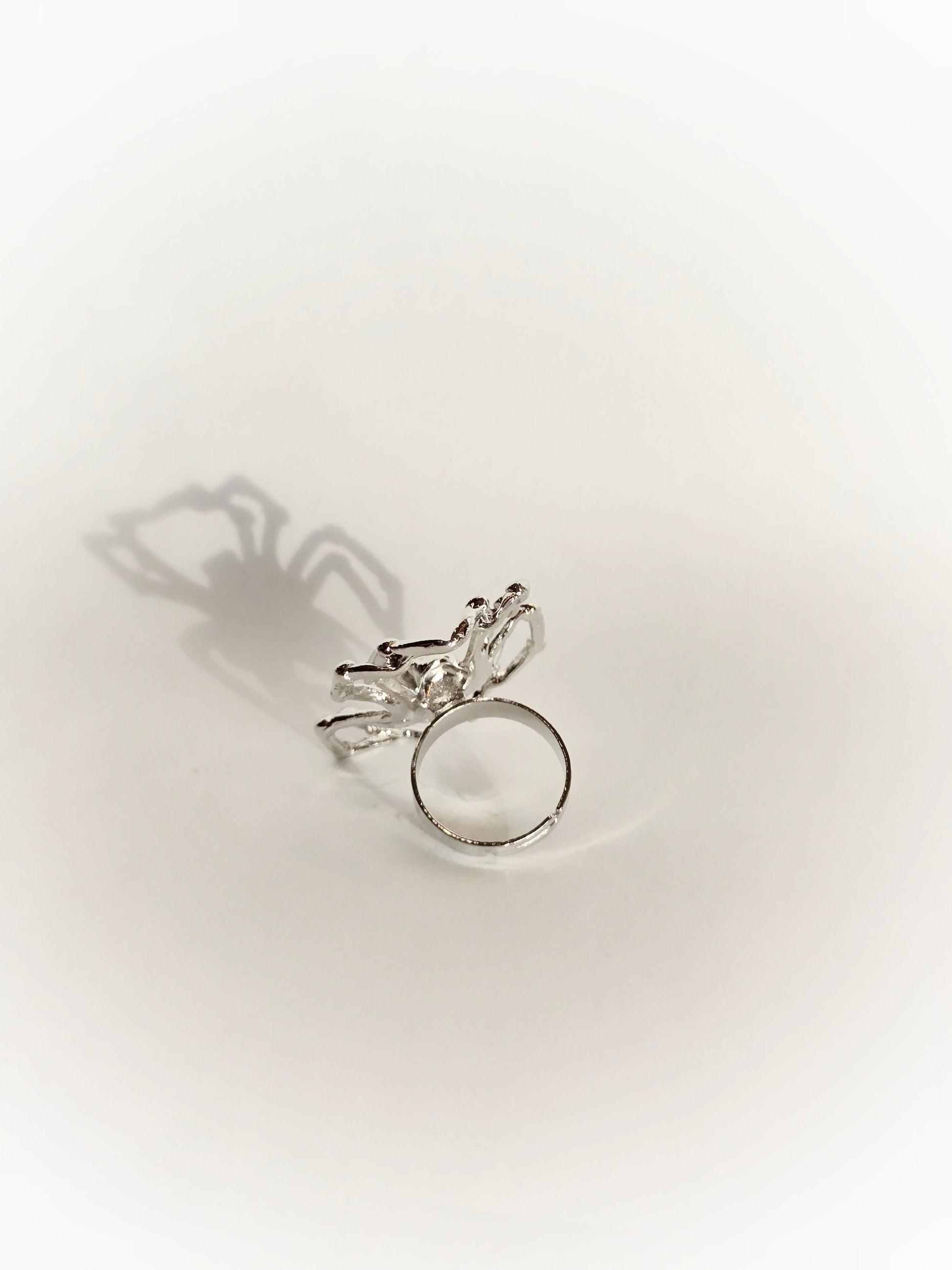 Silver Spider Ring | Size 7 (Adjustable) - Velora