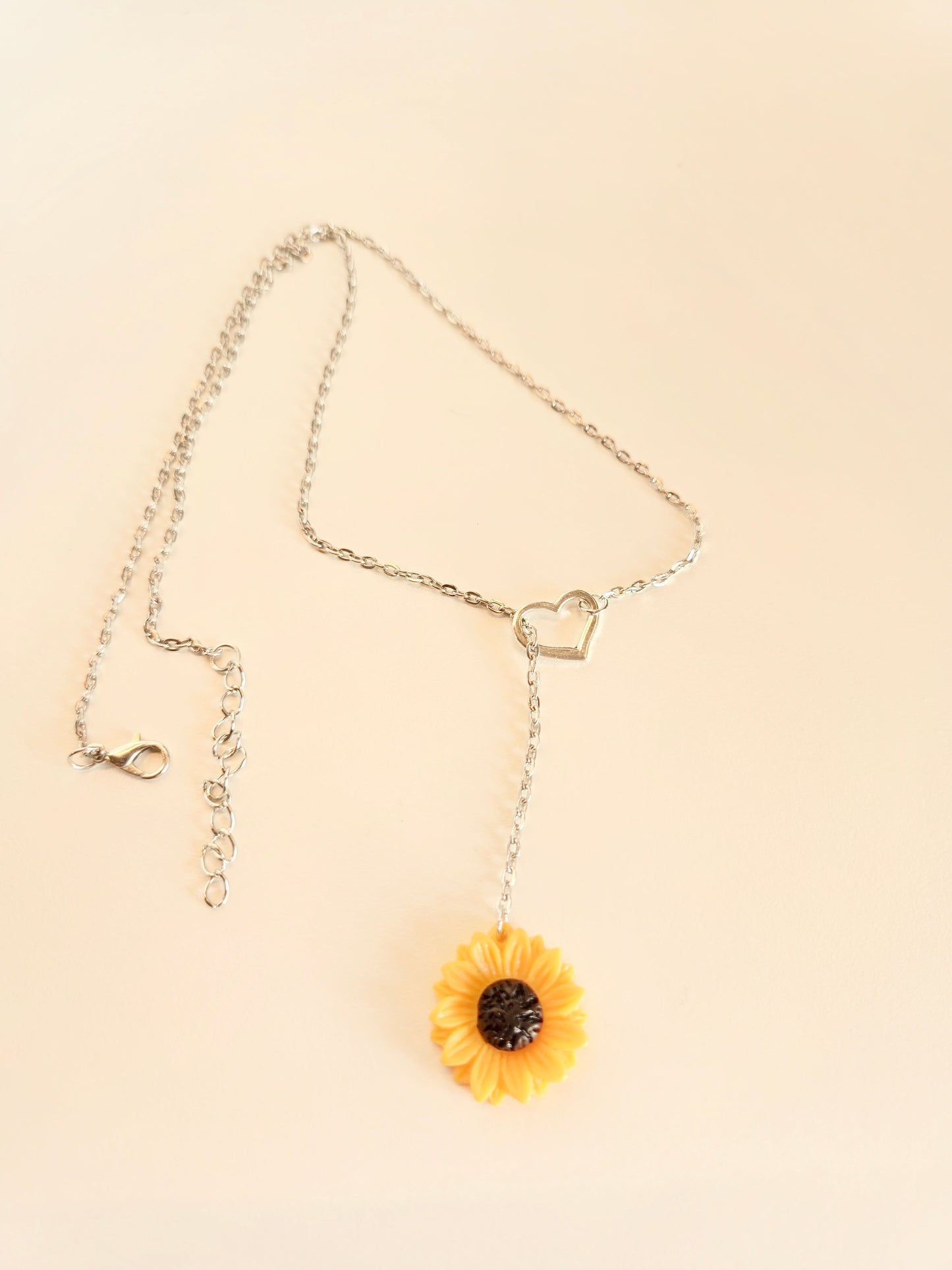 Sunflower Love Lariat Necklace - Velora
