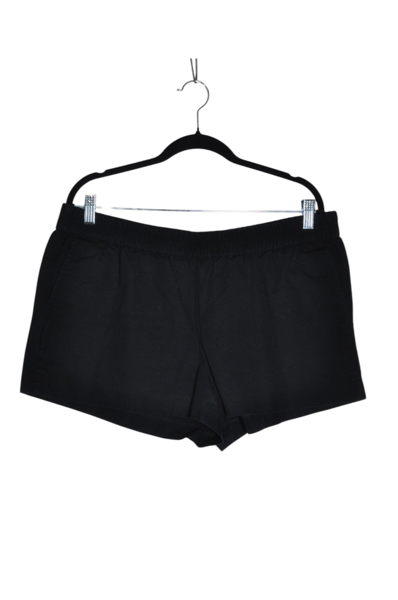 J. CREW Women Classic Shorts Regular fit in Black - XL - Velora