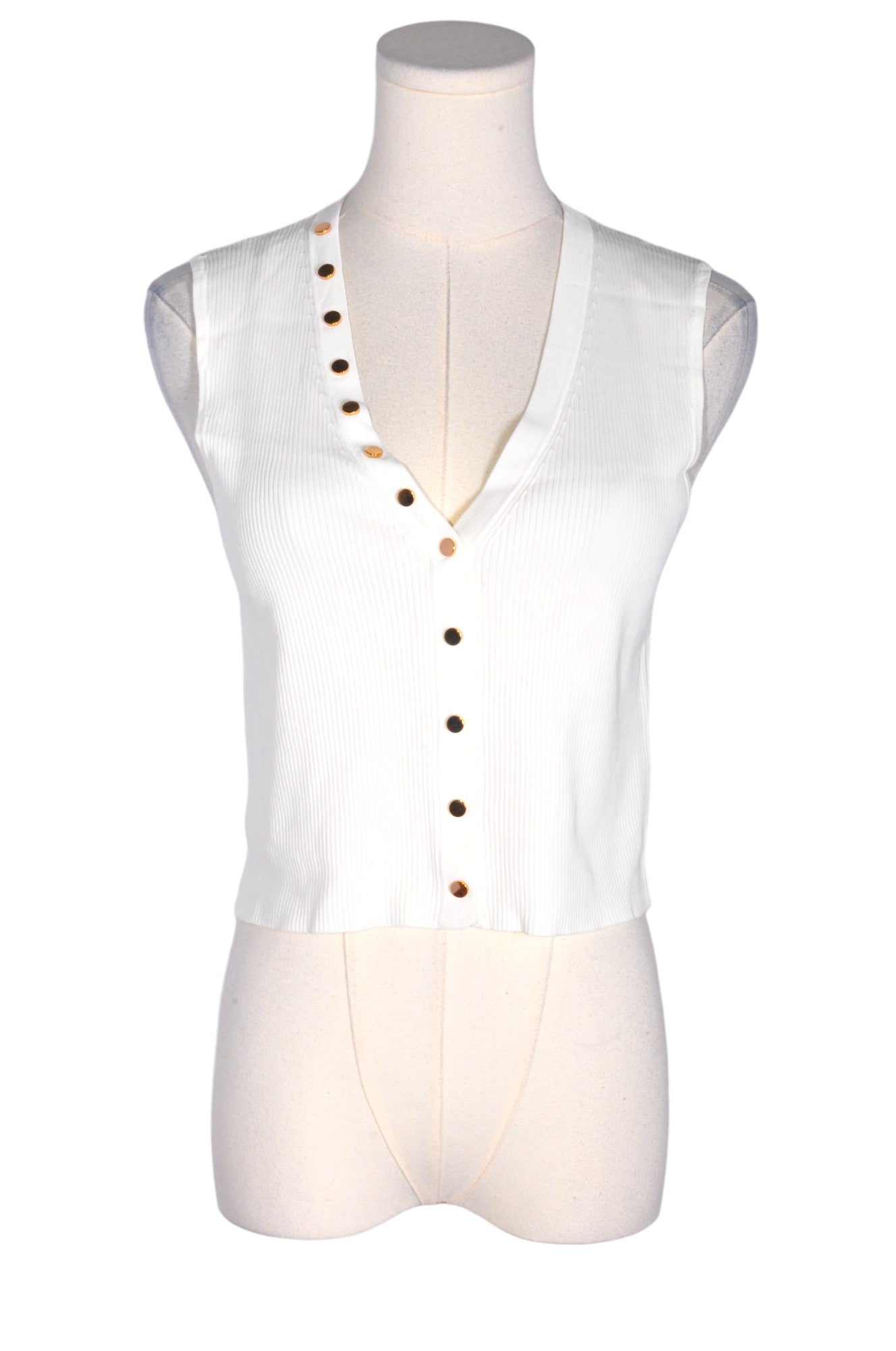 ZARA Women Button Down Tops Regular fit in White - L - Velora