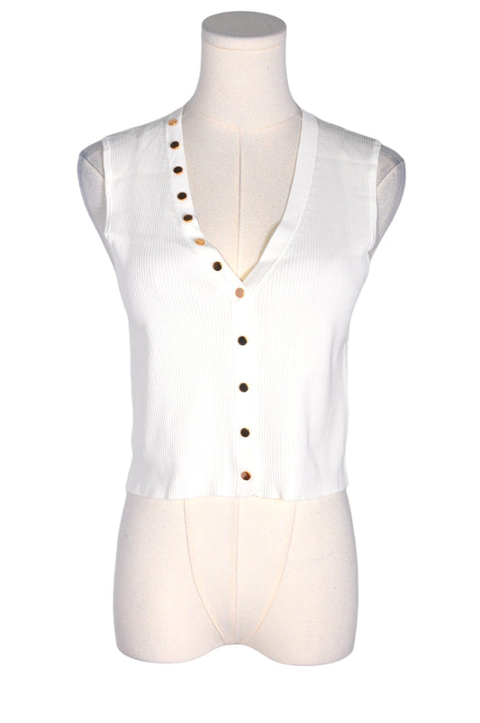 ZARA Women Button Down Tops Regular fit in White - L - Velora