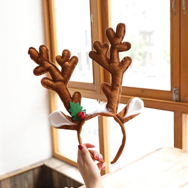 Christmas big deer horn Headband - Velora