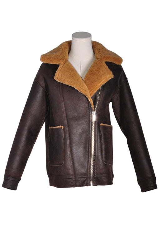 UNBRANDED Women Coats Regular fit in Brown - L - Velora