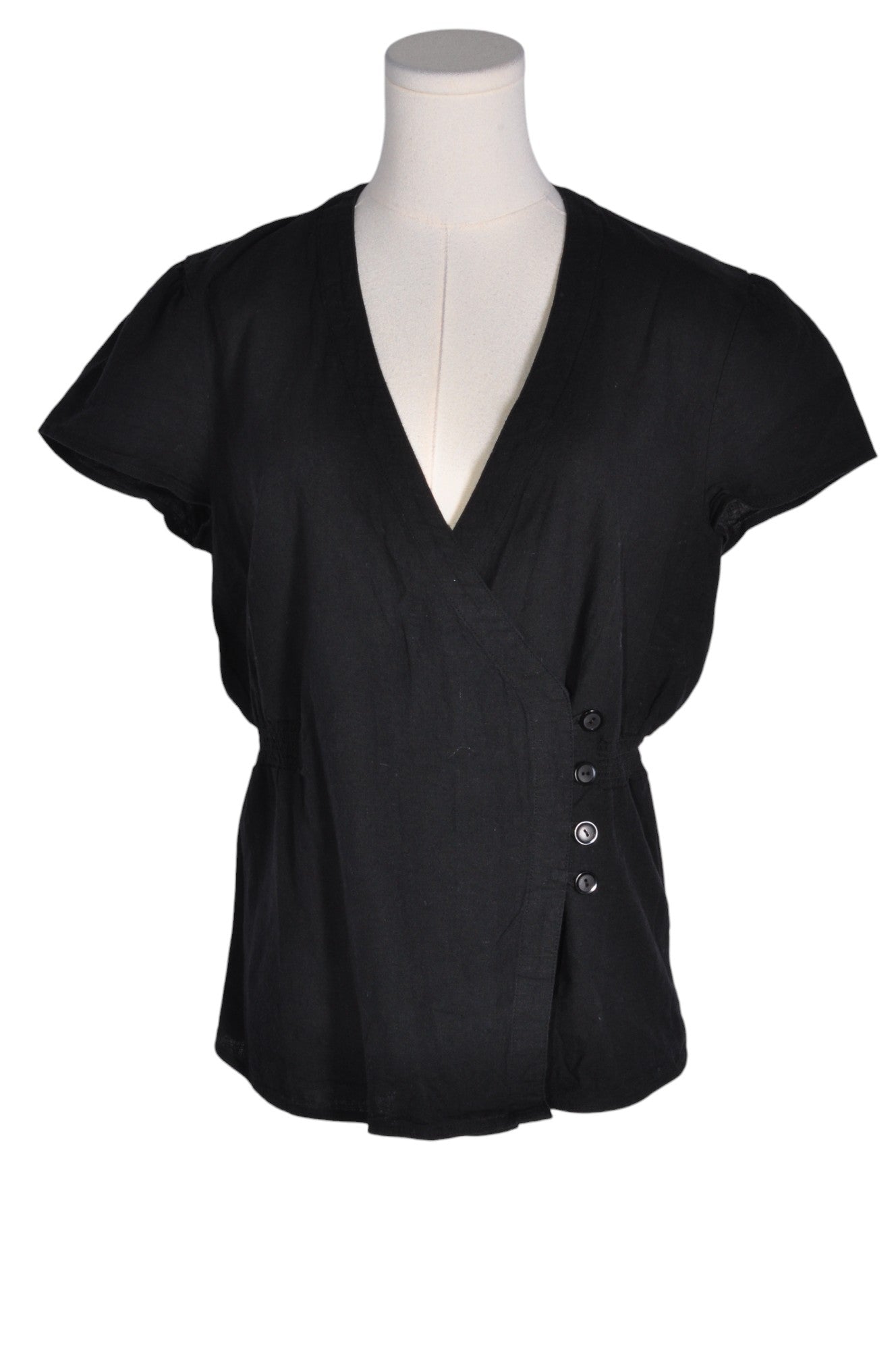 H&M Women Blouses Regular fit in Black - 10 - Velora
