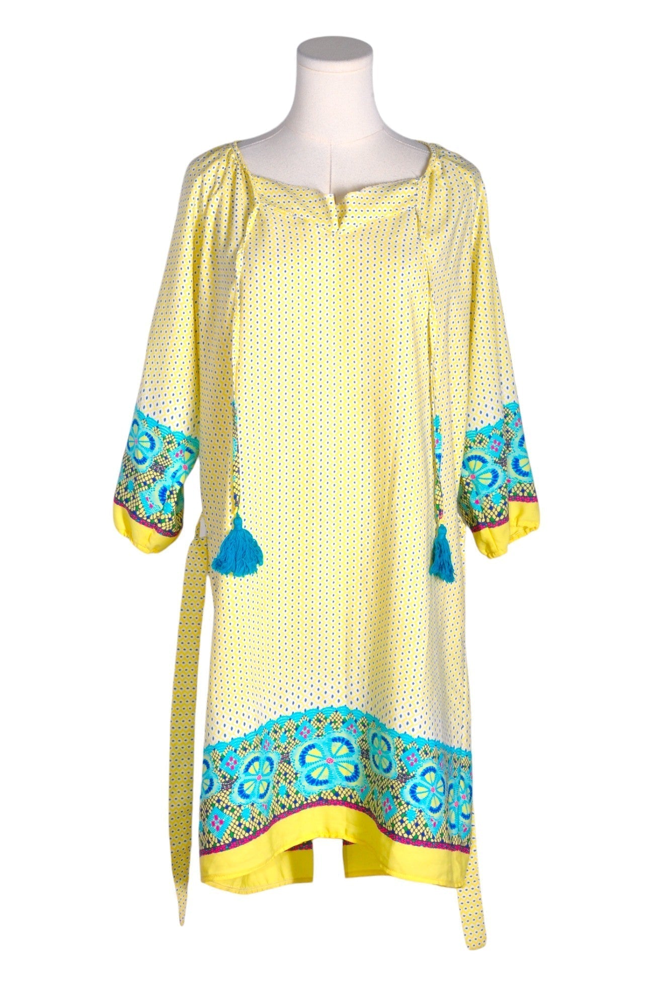 EMA BLUE'S Women Shift Dresses Regular fit in Yellow - M - Velora