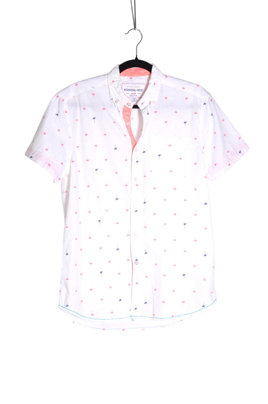 INTERNATIONAL REPORT Men Button Down Tops Regular fit in White - S - Velora