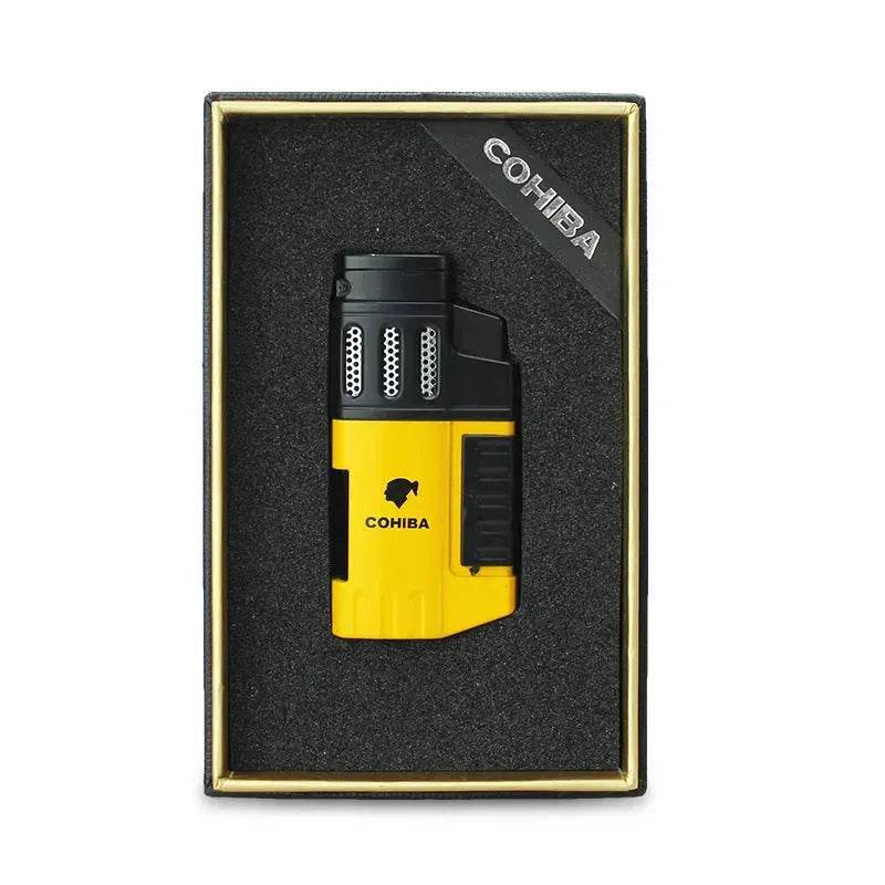 COHBA Portable Cigar Lighter 4 Rushes High Firepower - Velora
