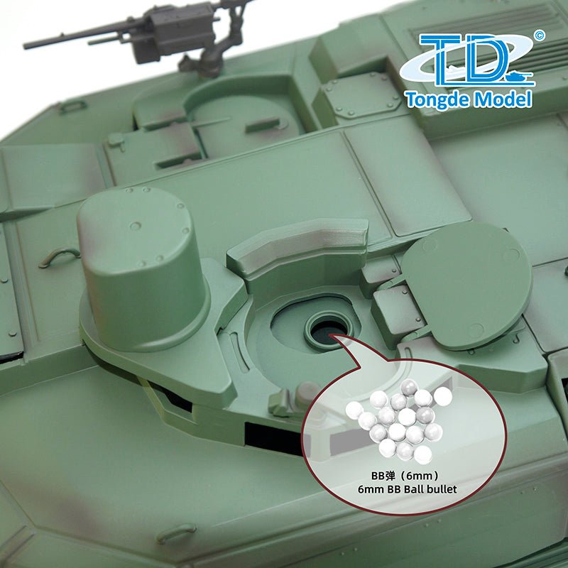 Tongde 1/16 RC Leclerc Tank – BB Shooting, Smoke, Recoil, 320° Turret - Velora Luxury Fashion