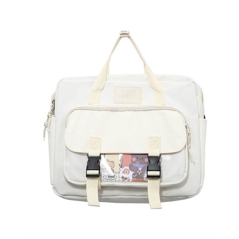 Lightweight College Soft Girl Tote Backpack Laptop Bag - Velora