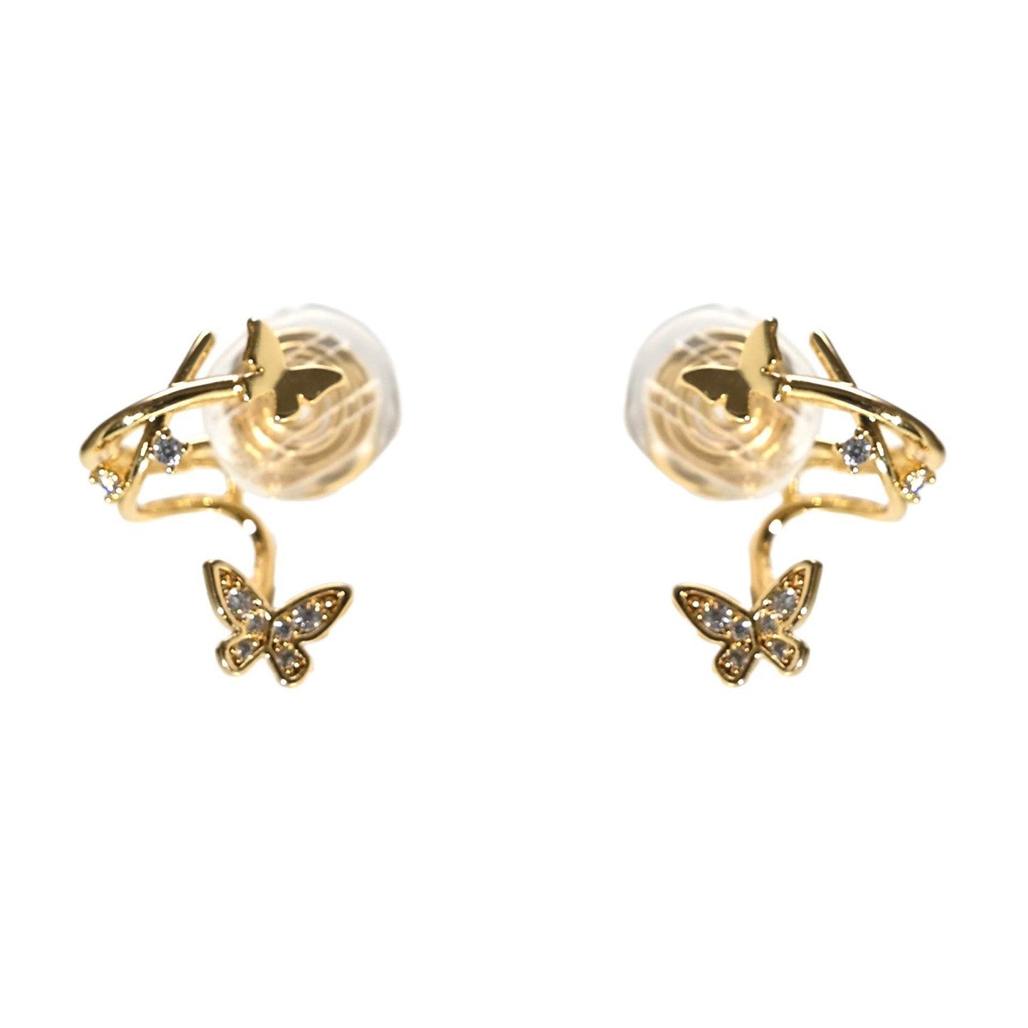 Female Cute Butterfly Earrings Jewelry - Velora