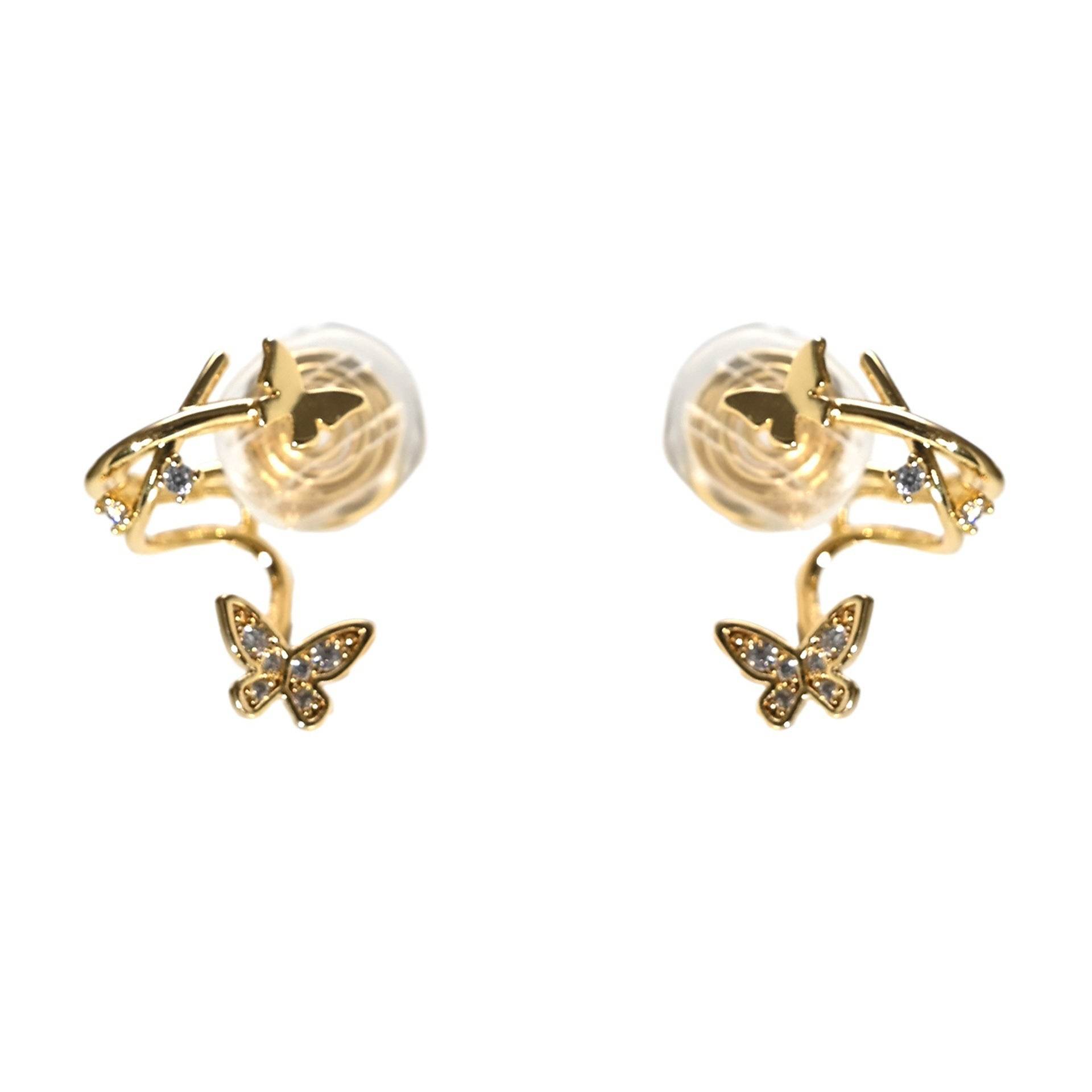 Female Cute Butterfly Earrings Jewelry - Velora