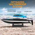 20mph RC Boat with LED Lights for Pools and Lakes - Fast and Fun! - Velora Luxury Fashion