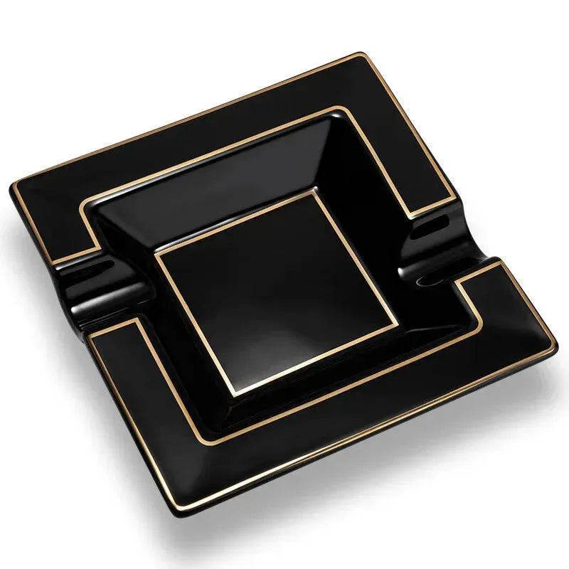 Luxury Ceramics Double slots Cigar Ashtray - Velora