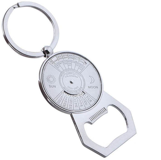 Men's And Women's Fashion Simple Perpetual Calendar Keychain - Velora