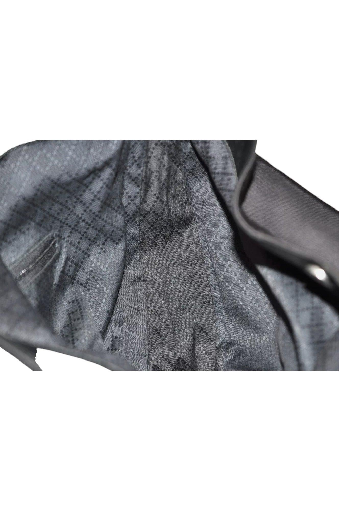 GUCCI Vintage Bamboo Shoulder Tote Bag Nylon Leather Black 7752K - Velora