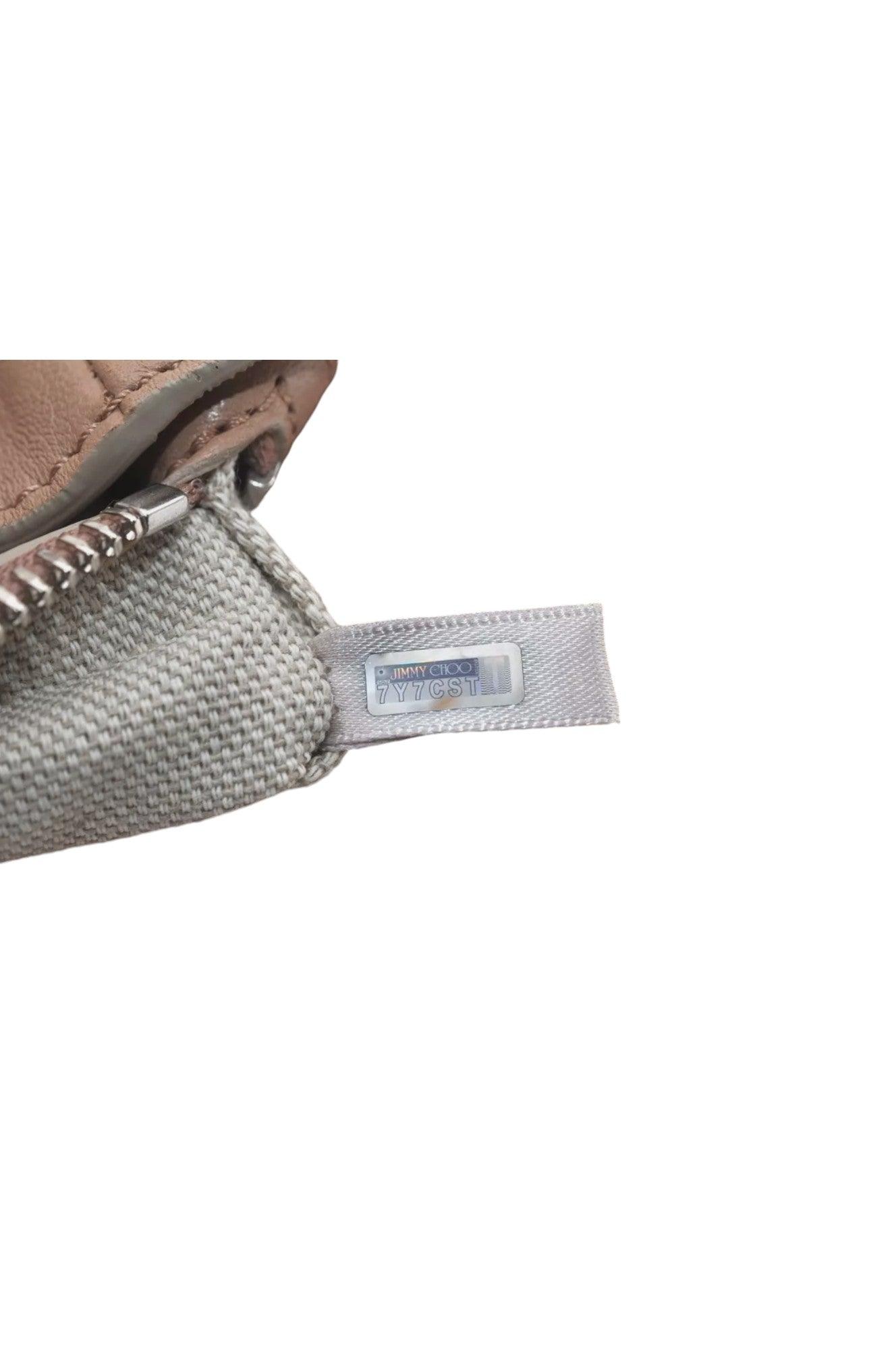 JIMMY CHOO Vintage Stella Star Studs Leather Backpack Pink Beige 7492K - Velora