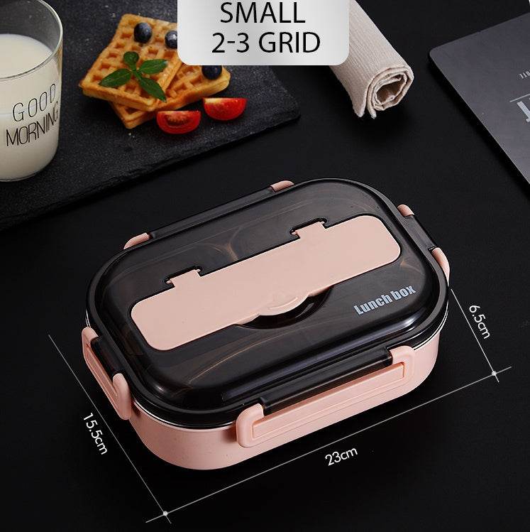 Stainless Steel Insulated Kids Bento Lunch Box with Cutlery - Velora