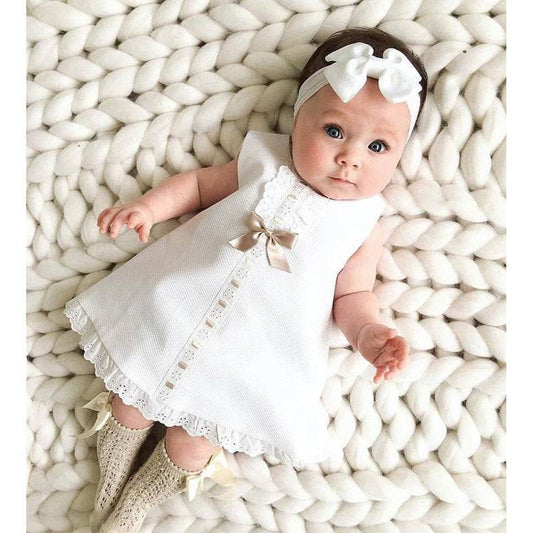 Girls baby sleeveless bow skirt - Velora