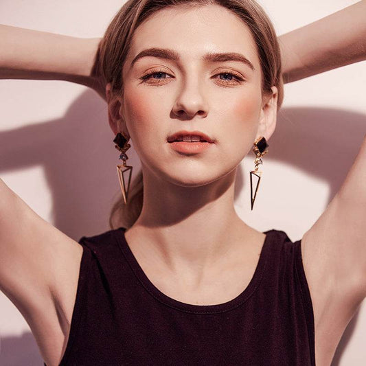 Triangle luxury earrings - Velora