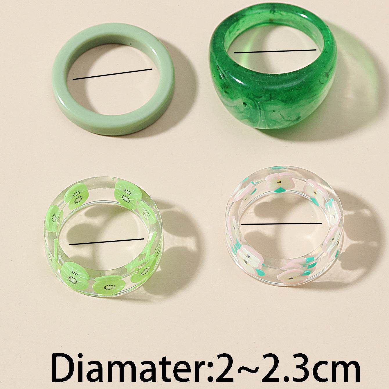 Fashion Transparent Resin Ring - Velora