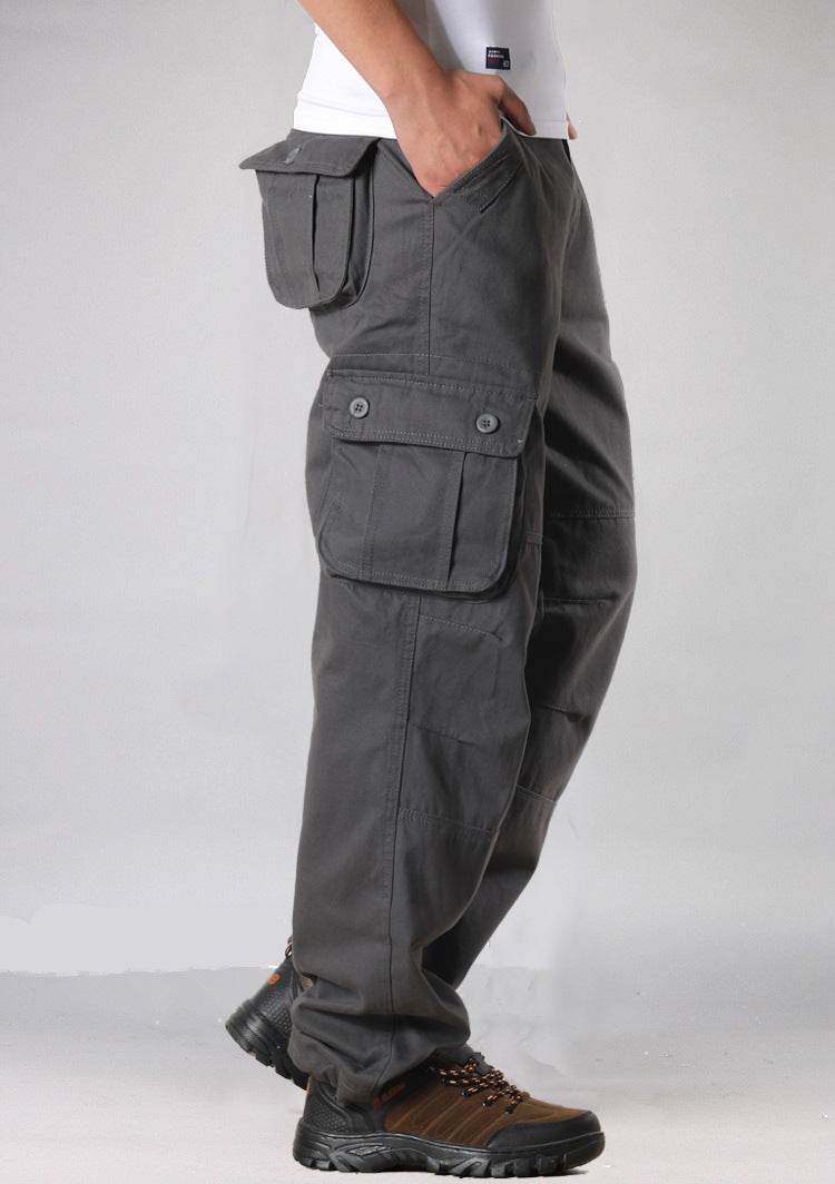 Multi-pocket Men's Casual Loose Labor Protection Cargo Pants - Velora