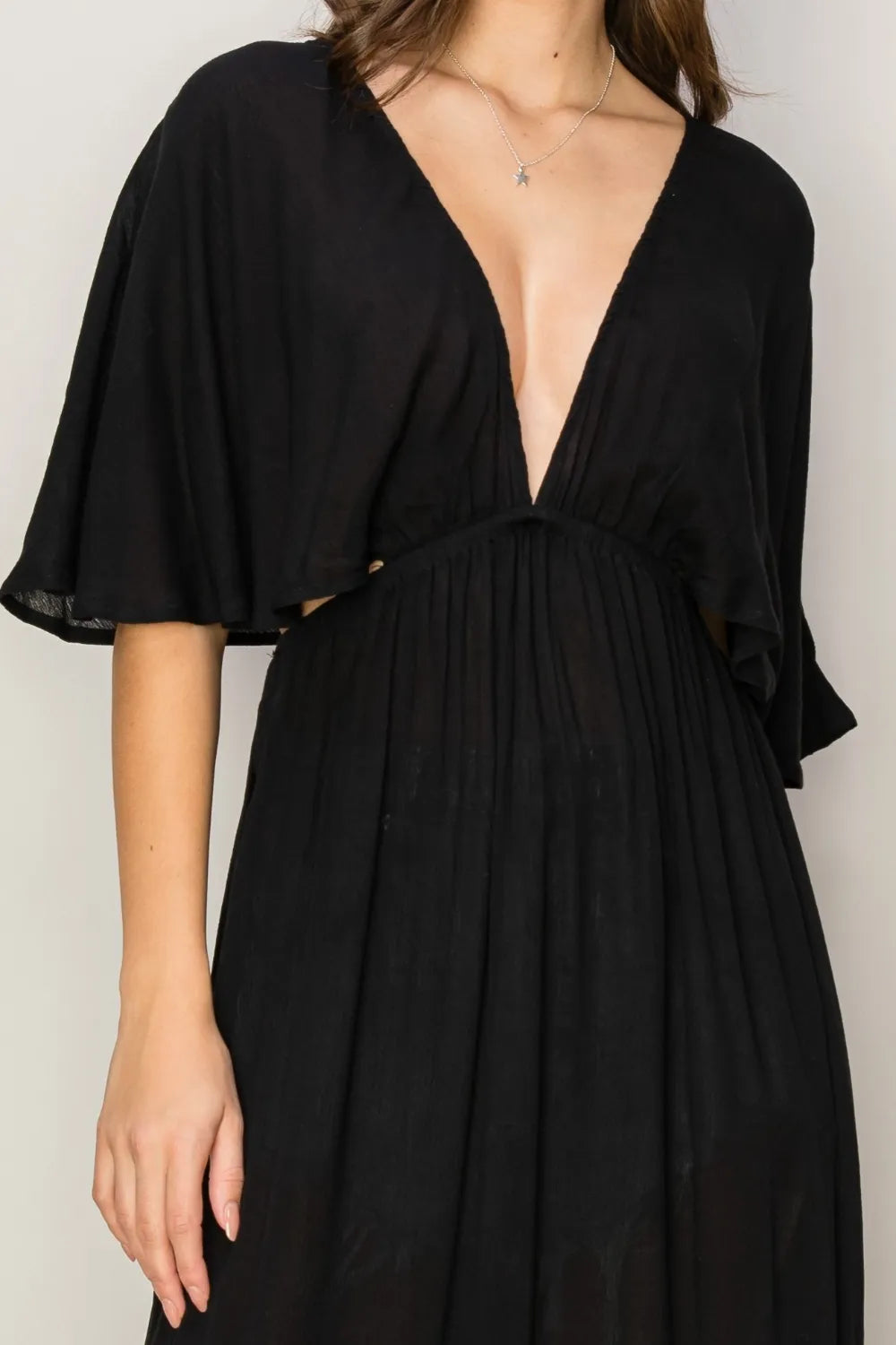 HYFVE Tie Back Maxi Split Cover Up Dress - Velora