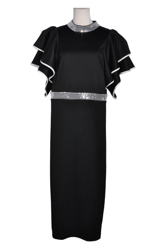 SHEIN Women Maxi Dresses Regular fit in Black - 2XL