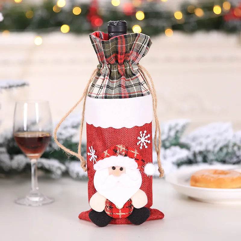 Christmas Decorations Christmas Wine Bottle Socks - Velora