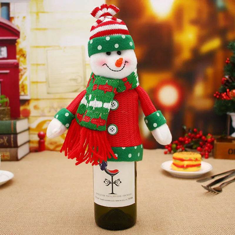Christmas Decorations Christmas Wine Bottle Socks - Velora