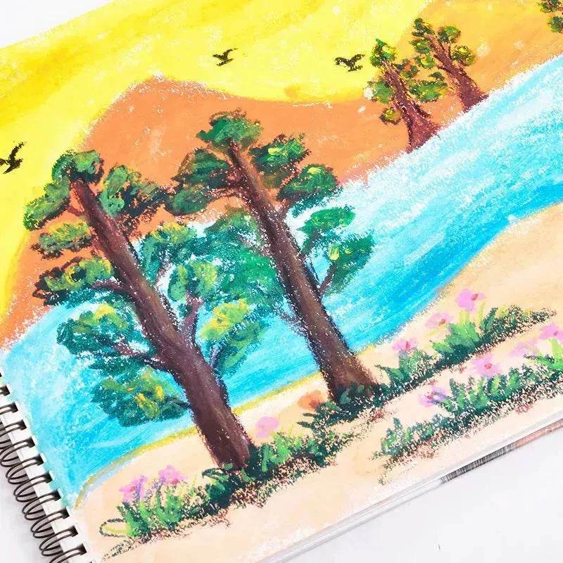 Kids Children Deli Rotating Crayon Children's Oil Pastel - Velora